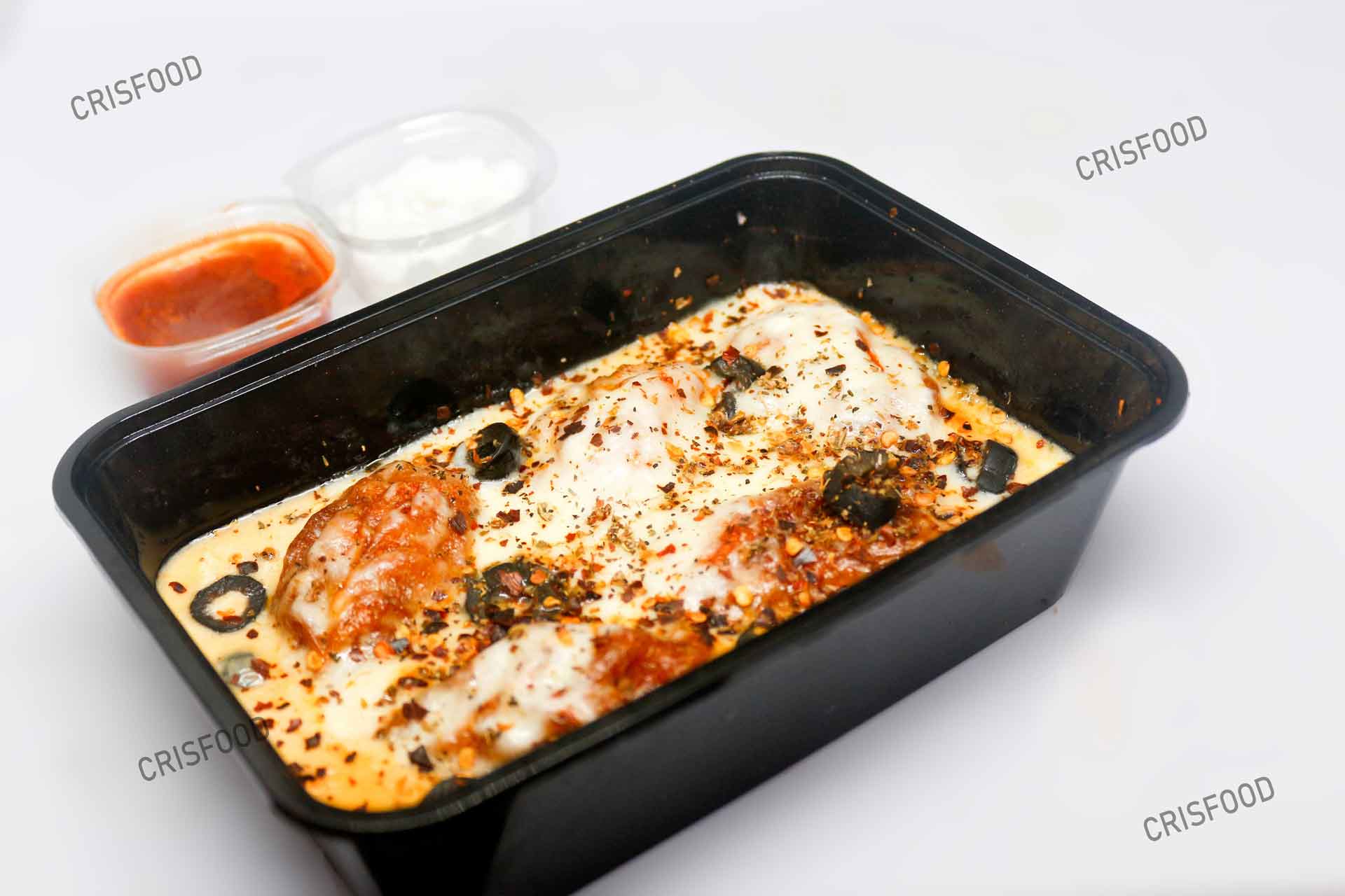 Chicken Cheese Pizza Momos